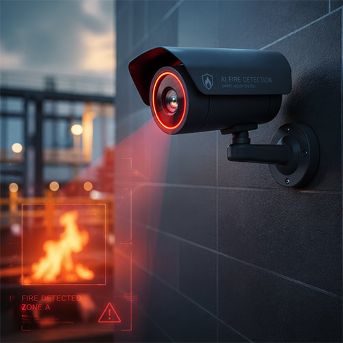 AI Fire Flame Detection System for Early Fire Detection in Industrial and Commercial Facilities